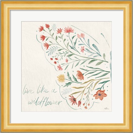 Framed Wildflower Vibes VI Print