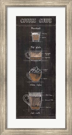 Framed Coffee Guide Panel II Print