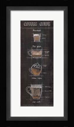 Framed Coffee Guide Panel II Print