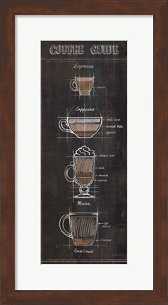 Framed Coffee Guide Panel I Print