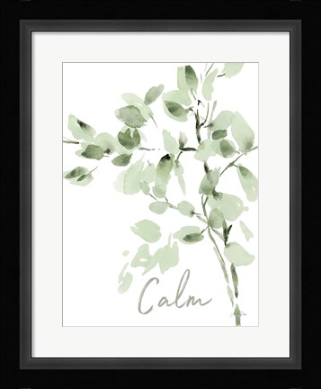 Framed Cascading Branches II Calm Print