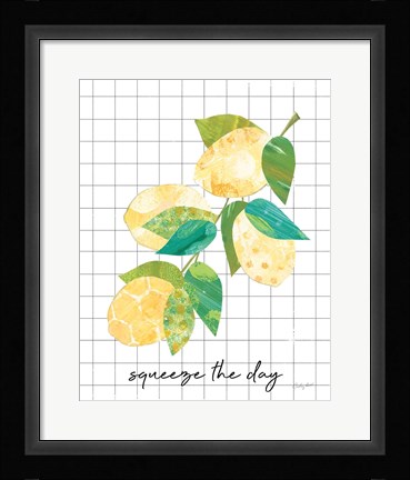 Framed Summer Lemons Sentiment II Print