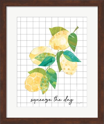 Framed Summer Lemons Sentiment II Print