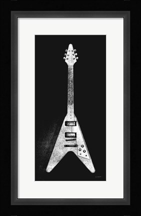 Framed Garage Band III WB Print