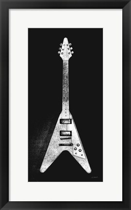 Framed Garage Band III WB Print