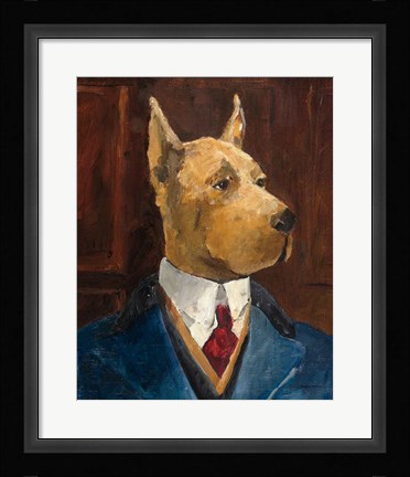Framed Inspector Dogleash Crop Print