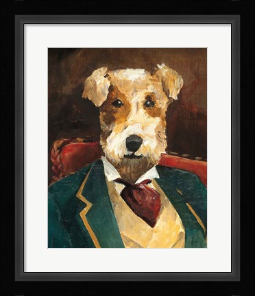 Framed Edgar Allen Paw Crop Print