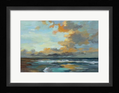 Framed Oceanside Sunset Print