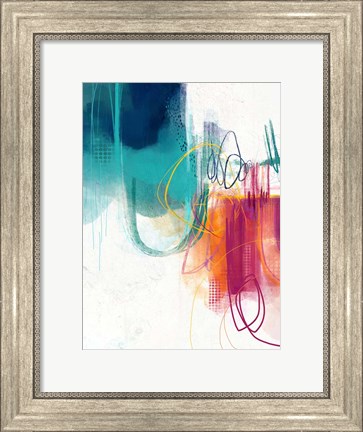 Framed Turquoise No. 1 Print