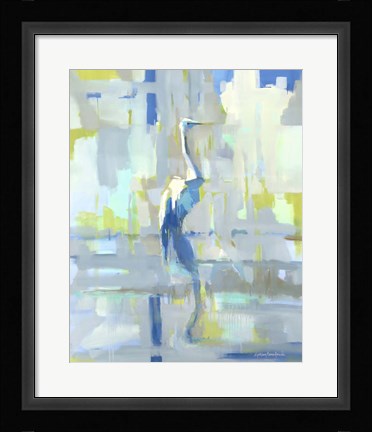 Framed Bayou Heron Print