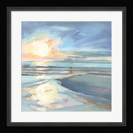 Framed Eastern Lake Sunset Print