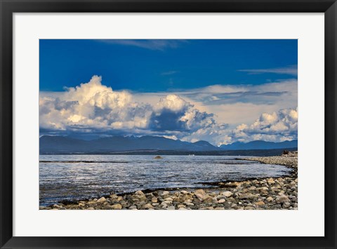 Framed View From The Beach Print