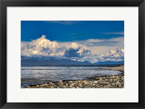 Framed View From The Beach Print