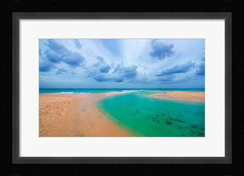 Framed Emerald Seas Print