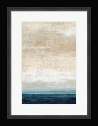 Framed Blue Bands Print