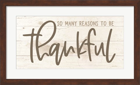 Framed So Many Reasons to be Thankful Print