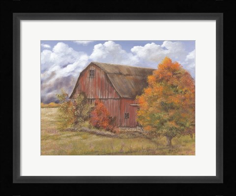 Framed Autumn Barn Print