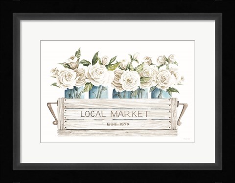 Framed Local Market Flowers Print