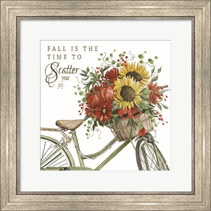 Framed Fall is the Time to Scatter Your Joy Print