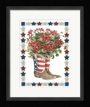 Framed Patriotic Boots Print