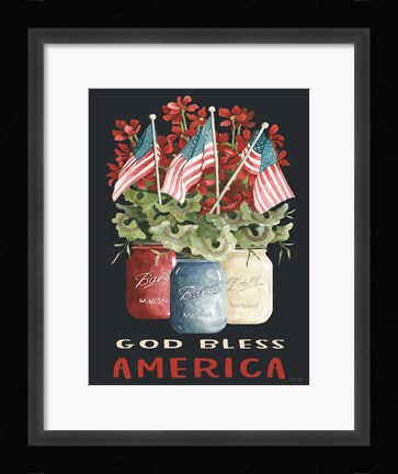 Framed God Bless America Print