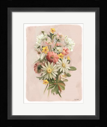 Framed Summer Wildflower Bouquet Print