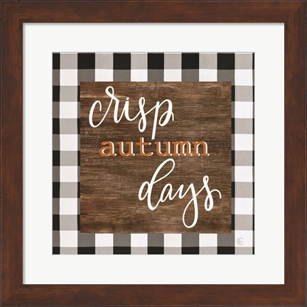 Framed Crisp Autumn Days Print