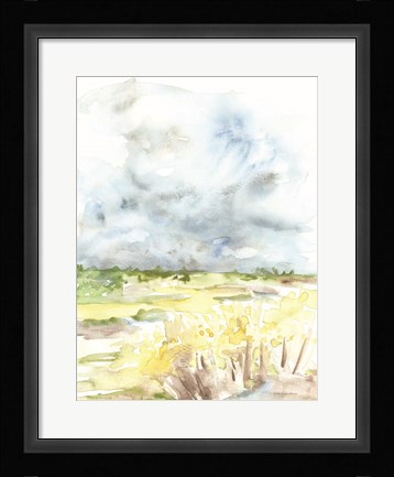 Framed Wheat Field Print