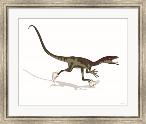 Framed Dino Dunk Print
