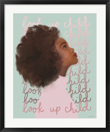 Framed Look Up Child Print