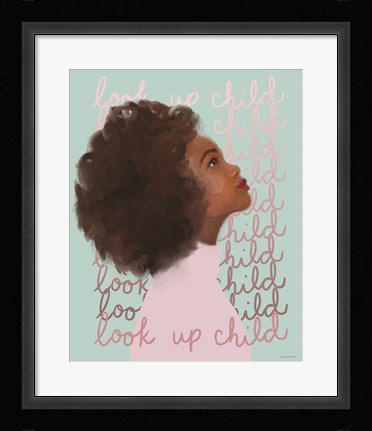 Framed Look Up Child Print