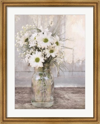 Framed Farmhouse Floral I Print