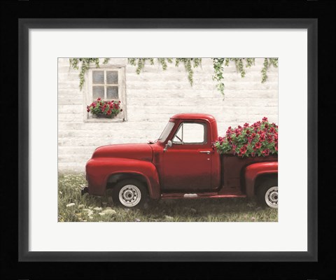 Framed Cottage Flower Delivery Print