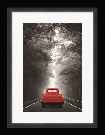 Framed Just Drive Print