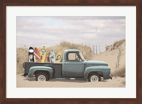 Framed Surf&#39;s Up Print