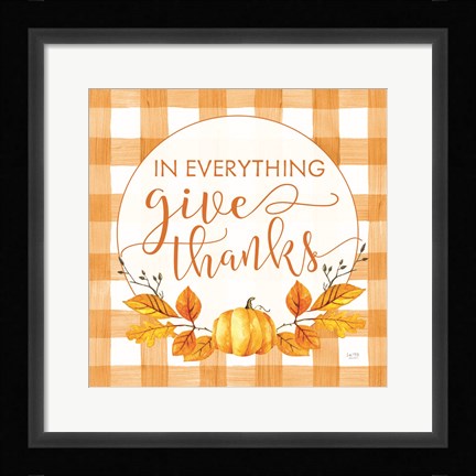 Framed Give Thanks Print
