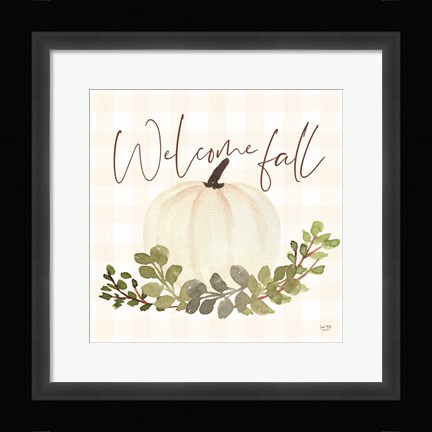 Framed Welcome Fall Pumpkin Print