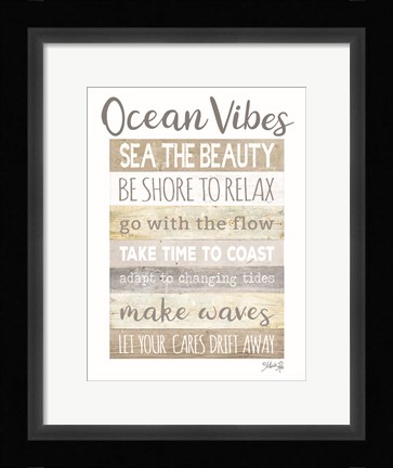 Framed Ocean Vibes Print