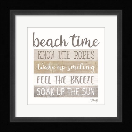Framed Beach Time Print