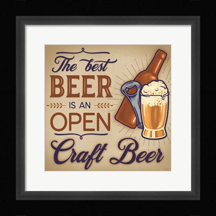 Framed Best Beer Print