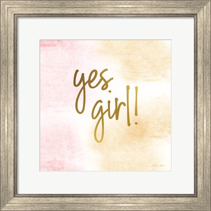 Framed Yes Girl! Print