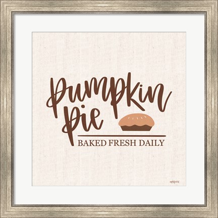 Framed Pumpkin Pie Print