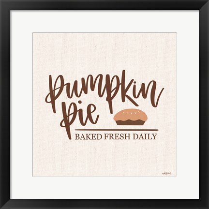 Framed Pumpkin Pie Print