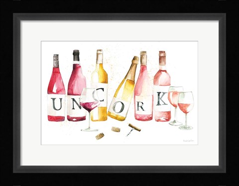 Framed Pop the Cork XI Print