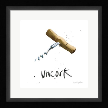 Framed Pop the Cork VIII Print