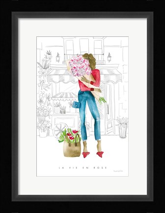 Framed Paris Girlfriends V Print