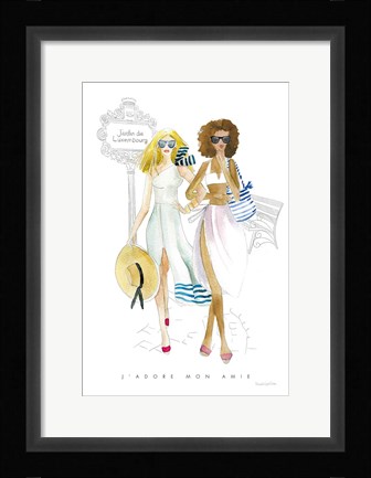 Framed Paris Girlfriends IV Print