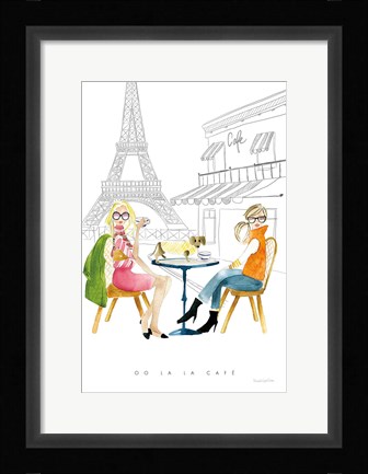 Framed Paris Girlfriends III Print