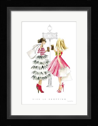 Framed Paris Girlfriends II Print