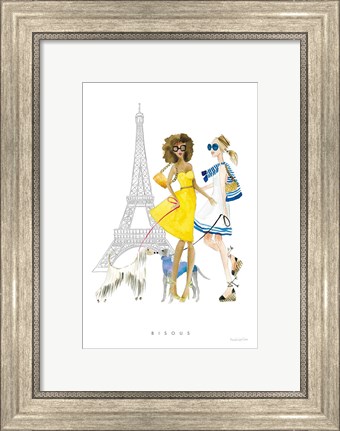 Framed Paris Girlfriend I Print